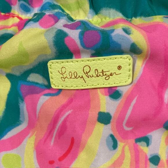 Lilly Pulitzer Drawstring Backpack in a Vibrant Floral Print - Picture 1 of 5